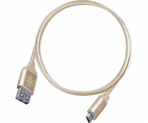 SilverStone USB-A - USB-C USB kabel 0,5 m zlatý (52033)