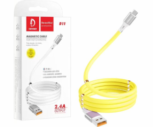 Denmen USB-A – USB-C kabel USB 1 m žlutý (29365)