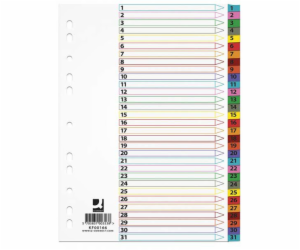 Mylarové děliče Q-Connect A4 1-31 (KF00166)