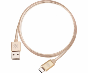 SilverStone USB-A - USB-C USB kabel 1 m zlatý (52029)