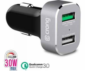 Crong Power 2x USB-A 3A nabíječka (CRG-PWRC-USB30-ALU)