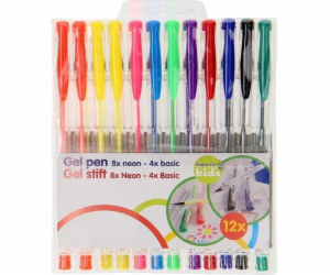 Topwrite Topwrite - sada gelového pera (8 Neon + 4 standard)