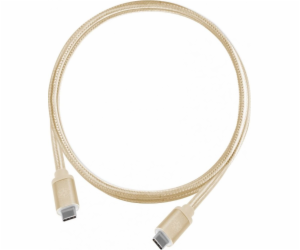 SilverStone USB-C – USB-C kabel USB 0,5 m zlatý (52039)