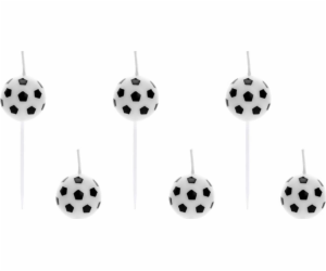 Party Deco Candles Pikers Football - 6 Universal PCS