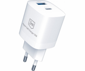 3mk síťová nabíječka - Hyper GaN Charger 33W, bílá