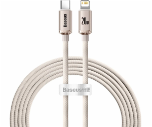 Kabel USB-C do iP Baseus Crystal Shine,  20W, 2m (różowy)