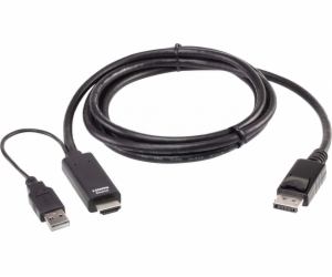 Aten 2L-7D02HDP True 4K 1.8M HDMI to DisplayPort Cable At...