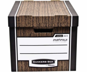 Fellowes Archivační kontejner Bankers Box Woodgrain hnědá...