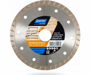 Norton Diamond Disc 125x22,2 mm kontinuální turbo pro cih...