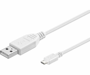 USB USB -A Microconnect Cable - MicroUSB 5M White (USBABM...