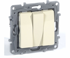 Legrand Triple Connector 10ax Cream Niloe - 664603