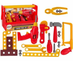 Import Leantoys Tool Set Hammer Ticks Red