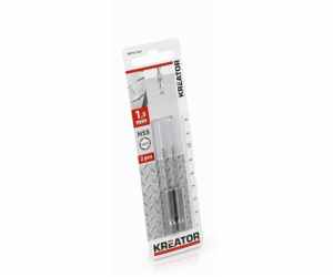 Kreator KRT011301 - 2 ks HSS Vrtáků do kovu HEX 1.5 x 61 mm