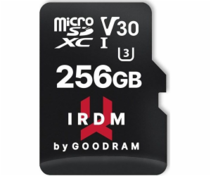 SDXC 256GB MICRO CARD IRDM UHS I  U3 + adaptér GOODRAM