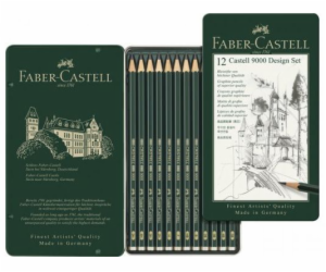 Faber-Castell Pencil Castell 9000 Design 12 ks kovové bal...