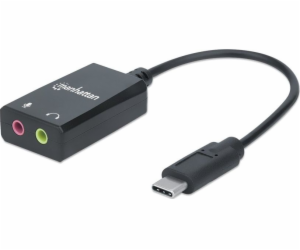 Adaptér zvukové karty na Manhattanu USB-C (153317)