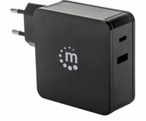 Manhattan nabíječka 1x USB-A 1x USB-C 3A (180214)