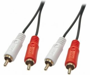 Lindy RCA (Cinch) x2 - RCA (Cinch) x2 kabel 5m černý (35663)