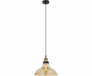 Italux závěsná lampa Hubert retro černá (MDM-2381/1 GD+AMB)