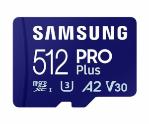 Samsung MicroSDXC 512GB MB-MD512SA/EU PRO Plus + SD adaptér