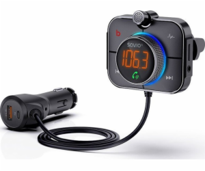 SAVIO FM transmitter, Bluetooth 5.0, nabíječka QC/PD 3.0,...