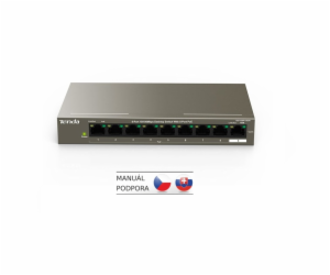 Tenda TEF1109P-8-63W PoE AT switch 8x PoE 802.3af/at, 9x ...