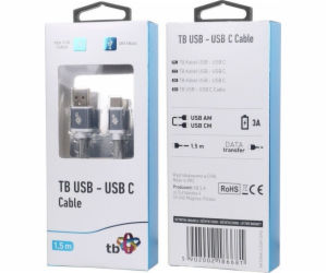 TB Touch USB - USB C kabel, 1,5m, šedý