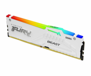 KINGSTON DIMM DDR5 16GB 5600MT/s CL36 FURY Beast Bílá RGB...