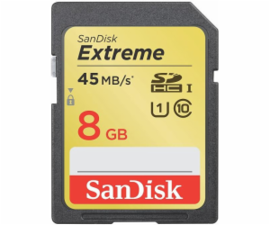 SanDisk Extreme SDHC 8GB class 10 SDSDX-008G-X46 Paměťová...