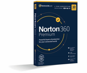 Norton 360 PREMIUM 75GB + VPN 1 lic. 10 lic. 3 roky ESD (...