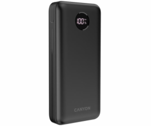 CANYON powerbanka PB-2002, 20000mAh Li-poly QC&PD, displa...