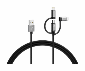 Varta Speed Charge & Sync Cable 3in1 USB-A auf Light./Mic...