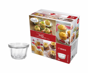 WECK Round Rim Jar Muffin 165ml Set of 6