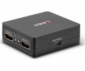 2 Port HDMI Splitter 18Gbps, kompakt