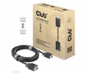 Club3D kabel oboustranný VGA, M/M, 28AWG, 3m