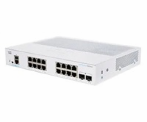 Cisco switch CBS250-16T-2G (16xGbE,2xSFP,fanless) - REFRESH