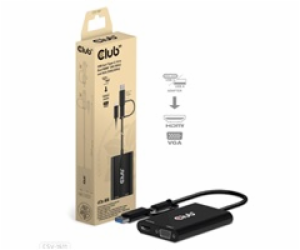 Club3D Dokovací stanice USB-C, 8-in-1 MST Dual (1x HDMI/1...