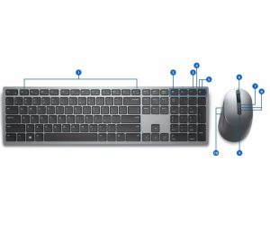 Dell KM7321W 580-AJQN DELL KM7321W bezdrátová klávesnice ...