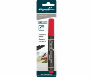 Pica Permanentmarker 2-6mm, Wedge Tip, red / Retail Pack.