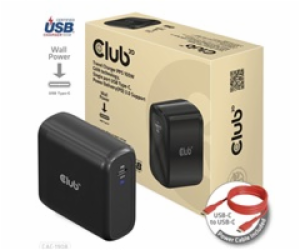 Club3D cestovní nabíječka 100W GAN technologie, USB-IF TI...