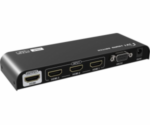 TECHLY 104929 3-Port HDMI 2.0 switch 3x1 4K 60Hz HDR with...