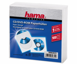 1x100 Hama CD-ROM-papir. obaly bila 62672