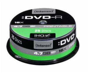 Intenso DVD-R 1x25, 4,7GB 16x Paměťové médium