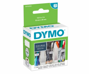 Dymo vieceucelove etikety 25 x 13 mm bila 1000 ks. 11353