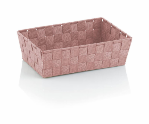 Košík Alvaro plast starorůžová 30x21 cm KL-24352