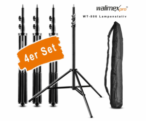 walimex WT-806 Lamp Tripod 256cm 4 pcs. Set