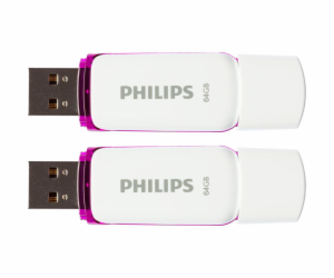 Philips USB 2.0 2-Pack      64GB Snow Edition Magic Purpl...