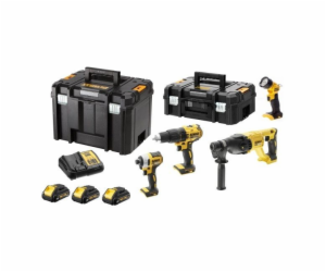 DEWALT. COMBO KIT 18V DCK440L3T (DCD778+DCF787+DCH033+DCL...