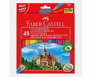 Pastelky Faber-Castell 48 barev s ořezávátkem Zipper