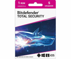 Bitdefender 5 zařízení 12 měsíců (PLBITDBS03)